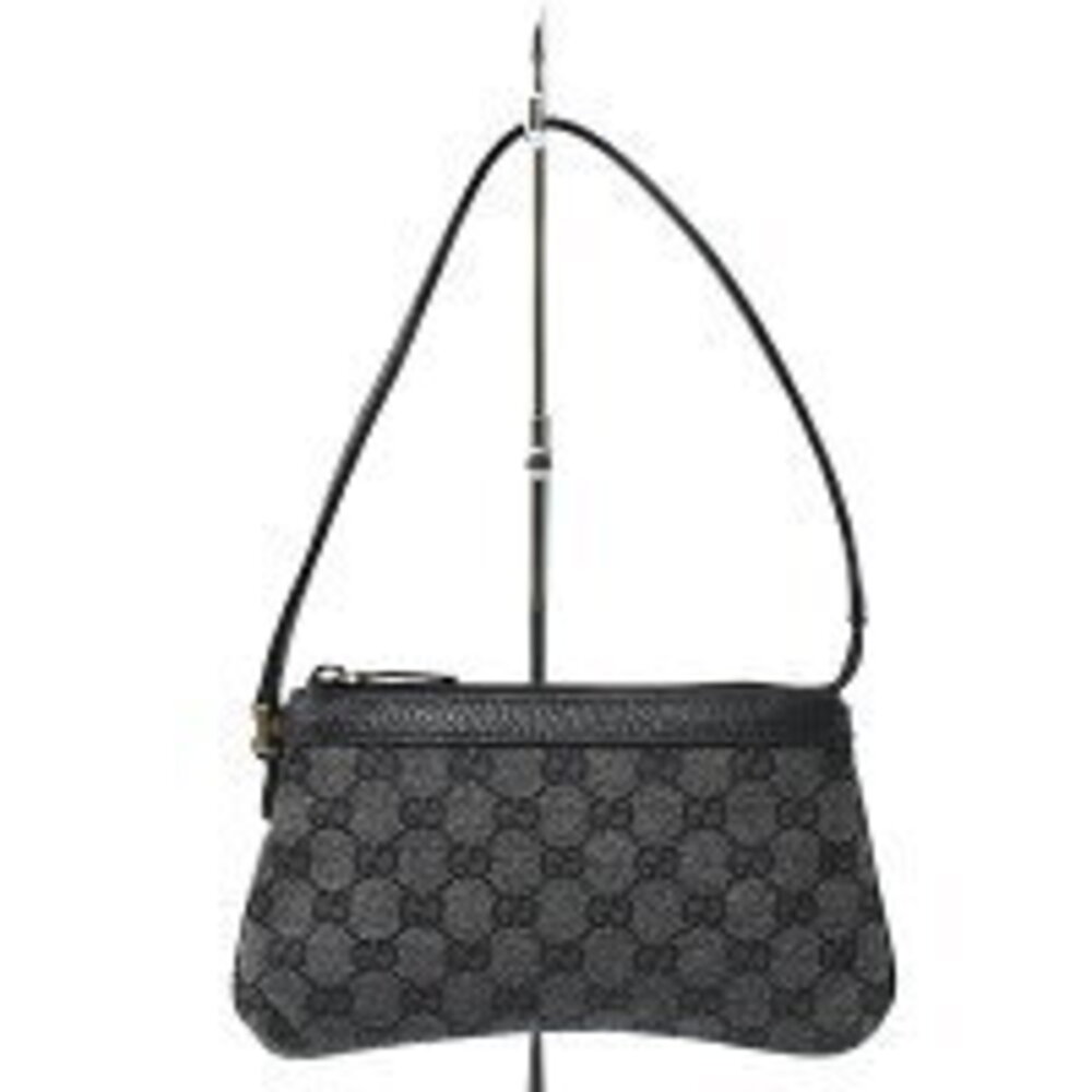 Gucci GG Canvas Shoulder Bag Accessory Clutch Gray